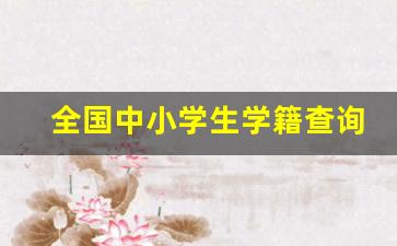 全国中小学生学籍查询_学籍查询 登录入口